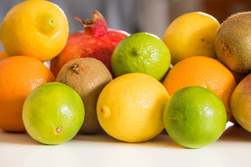 Fresh fruits / background