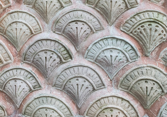 Seamless Pattern of Group Nature Cement Stone in Dragon Skin Like Shape Connecting as Wall or Flooring Pattern in Vintage Retro Design Style used as Nature Background Texture or Template to input Text