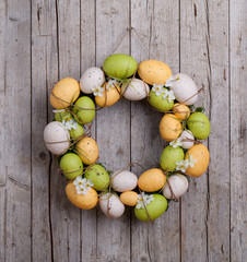Easter Wreath Of Eggs