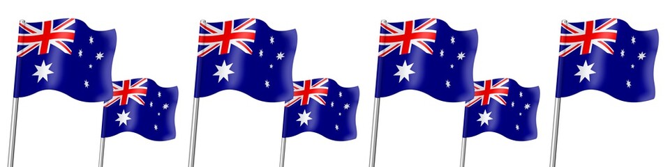 Banner. Flags. Australia 