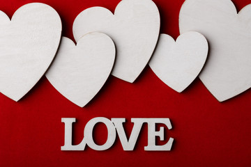 Valentine's Day background with heart. A heart. Love. Romantic background with place for writing. I...