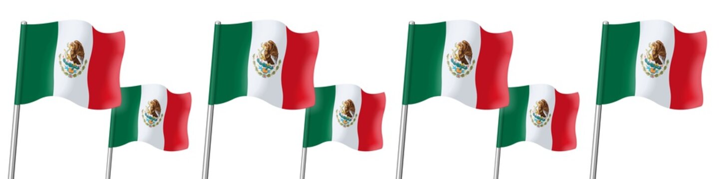 Banner. Flags. Mexico 