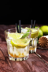 Lemon Fruit Lime Caipirinha of Brazil