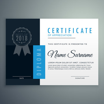 modern diploma certificate design