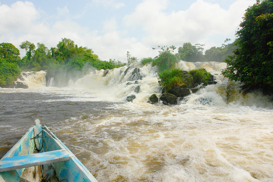 Fototapeta The Waterfalls of Lobé in Kribi, Cameroon.  