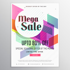 elegant  modern sale discount voucher template