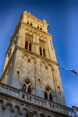 Fototapeta na wymiar Trogir cathedral tower