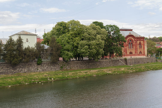 House of the small town of Uzhgorod. Ukraine
