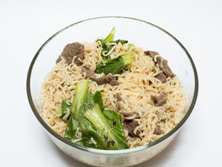 delicious instant noodle in cup