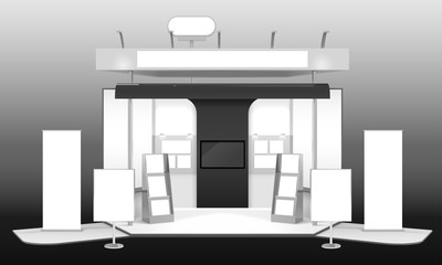 Exhibition Stand 3D Design Mockup