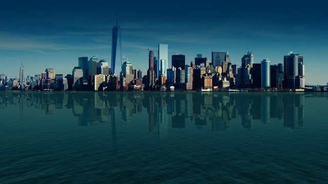 New York Landscape - View from the seaside