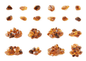 Set of rock sugar images