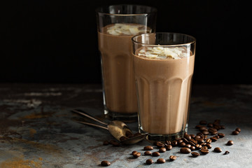 Coffee smoothie with coconut