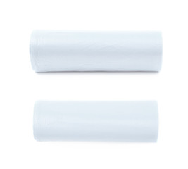 Trash bag roll isolated