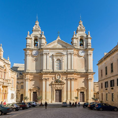 malta - central cathedral of mdina