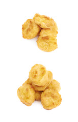 Breaded chicken nugget composition isolated