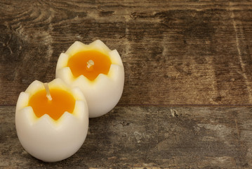 Easter decoration with candles