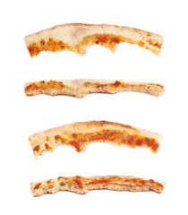 Pizza crust isolated