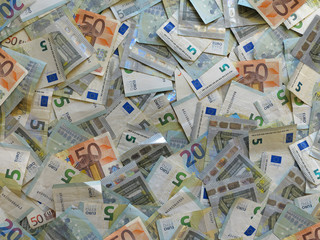 Geldscheine Banknoten Euro Hintergrund