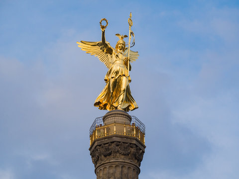 Golden angel of the Siegessaeule (Victory Column)