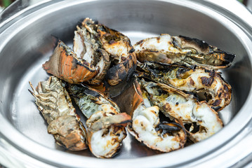 grilled rock lobster