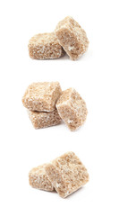 Couple of sugar cubes isolated