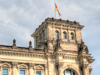 Fototapeta na wymiar German Reichstag in Berlin, Germany