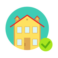 House Protected From Misfortune, Insurance Company Services Infographic Illustration