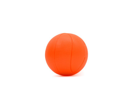 Little Orange Ball Isolated On White Background