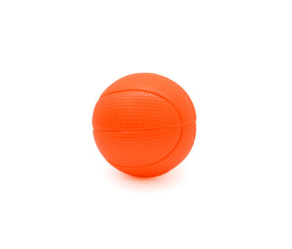 Little Orange Ball Isolated On White Background