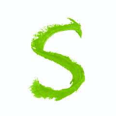 Single abc letter symbol isolated