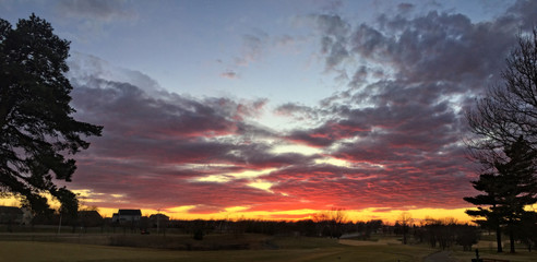 Tee Time Kansas Sunset
