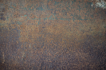 Rusty surface on machine