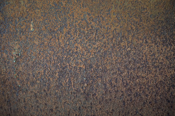 Rusty surface on machine