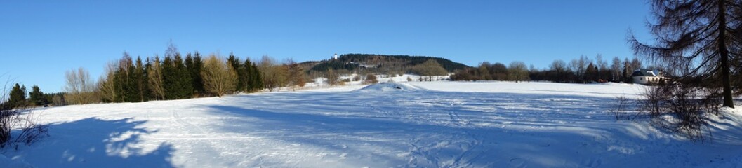 Fototapeta na wymiar winter in annaberg-buchholz