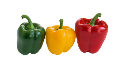 Sweet pepper isolated on white background. ( with clipping path)