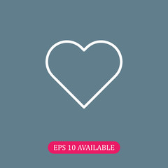 Heart icon vector