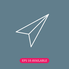 Send sign icon vector