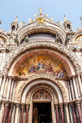 Fototapeta na wymiar Detail shot of Saint Marks Basilica Venice Italy