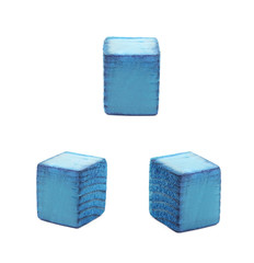 Wooden dot point isolated