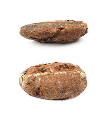Whole loaf of bread isolated