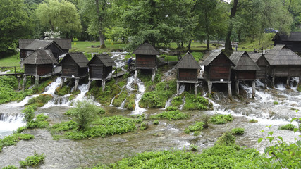 old water  mills on Pliva river, Bosnia and Hercegovina