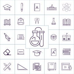 Science icon vector, science icon set, vector illustration