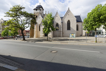 Fototapeta na wymiar Michaeliskirche in der Altstadt von Zeitz, Burgenlandkreis, Sachsen-Anhalt, Deutschland