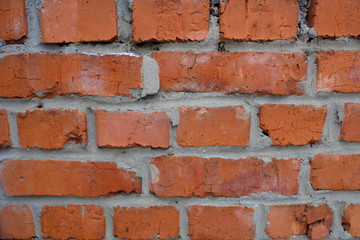 The idea of design embossed wall of an old textured bricks 