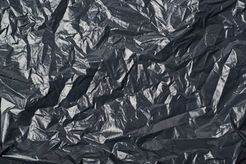 Black trash bag texture