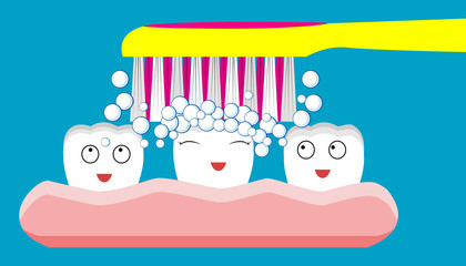 Tooth - design element, doodle