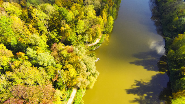 Aerial View Of River