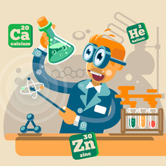 Scientist In Chemistry Lab