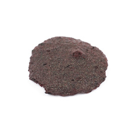 Black powder cookie isolated